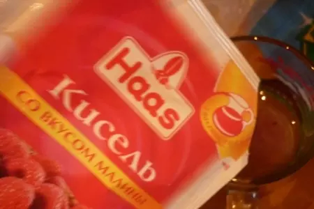 Творожный десерт с киселём: шаг 2