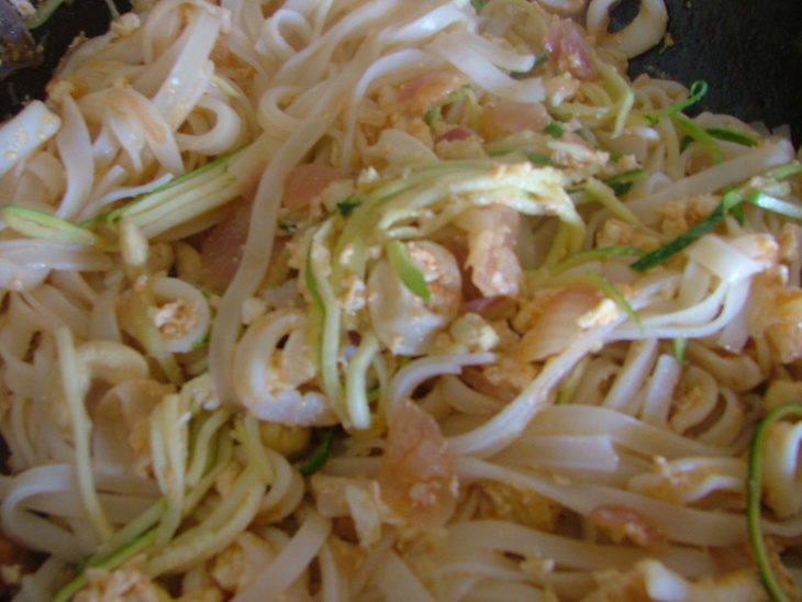 Кальмары pad thai: шаг 6