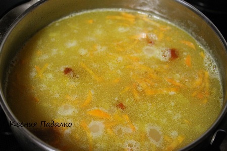 Гороховый суп с копчеными крылышками: шаг 4