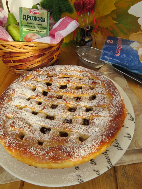 Пирог и пирожки с яблоками из апельсинового дрожжевого теста: шаг 12