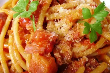 Паста букатини алла мартичиана (bucatini all'amatriciana).: шаг 5