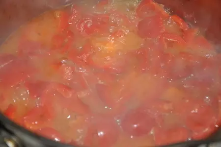 Консоме из красного перца (consommé de poivrons rouges): шаг 4