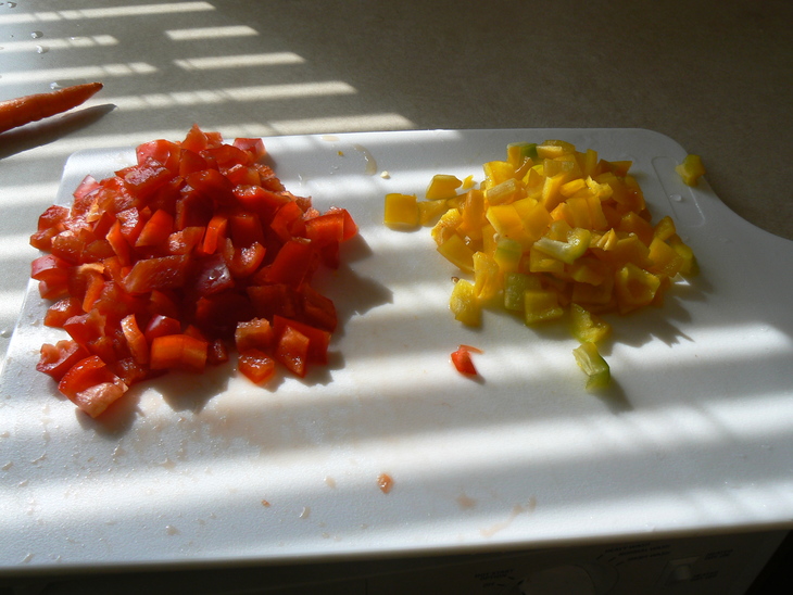 Овощной салатик: шаг 2
