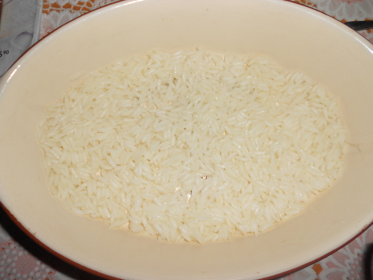 Запеканка с рисом индика gold,грибами и курицей: шаг 5