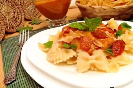 Паста farfalle с морковным кремом: шаг 5