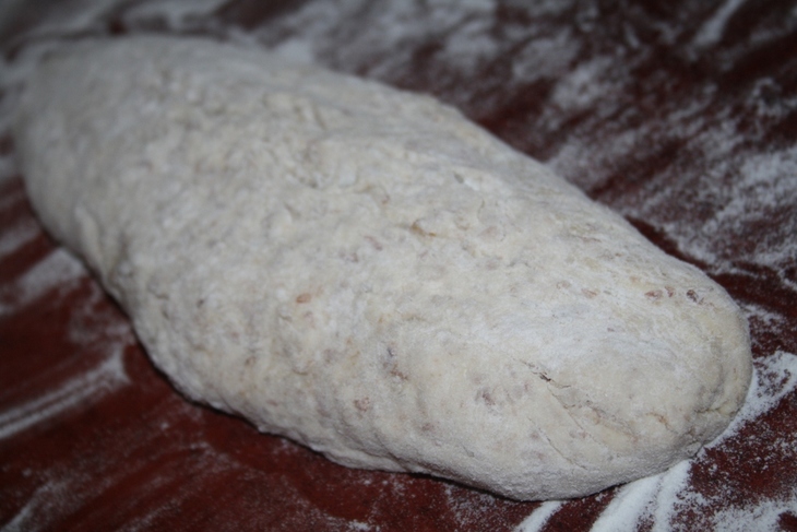 Гречневый хлеб с толстой хрустящей коркой и пористым тягучим мякишем: шаг 7