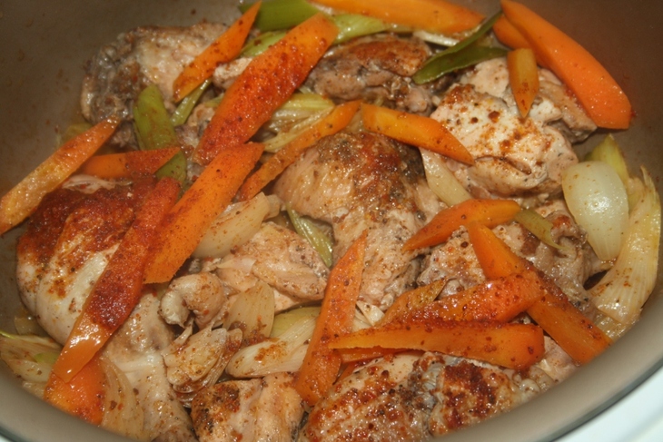 Кускус с овощами и курицей: шаг 4