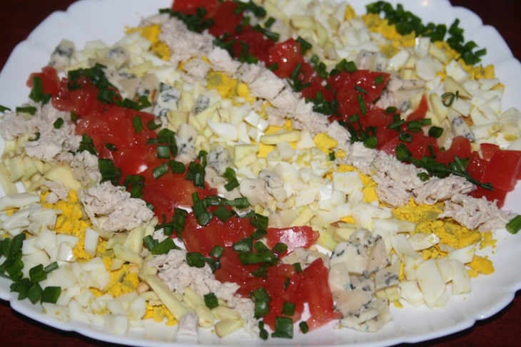 Кобб салат (cobb salad): шаг 8