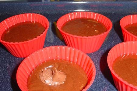 Мега шоколадные капкейки с шоколадным ганашем: шаг 6