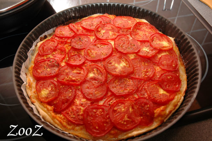 Пирог с сыром и томатами: шаг 8