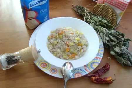 Ризотто с курицей, овощами и белым вином: шаг 10