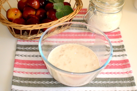 Пирог с бабкового теста  со сливами  и рикоттой: шаг 1