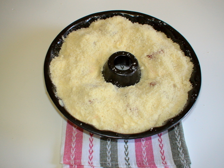 Пирог с бабкового теста  со сливами  и рикоттой: шаг 11
