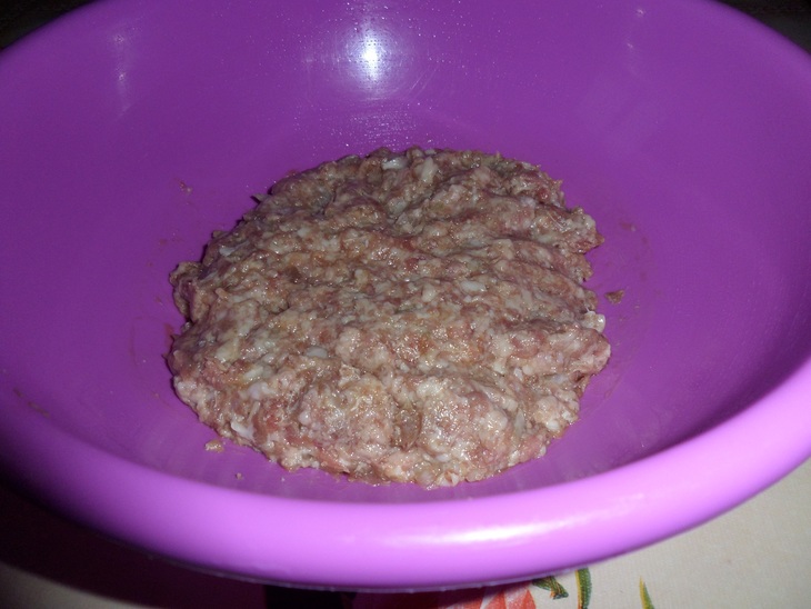 Картофельно - гороховые зразы с мясом: шаг 8