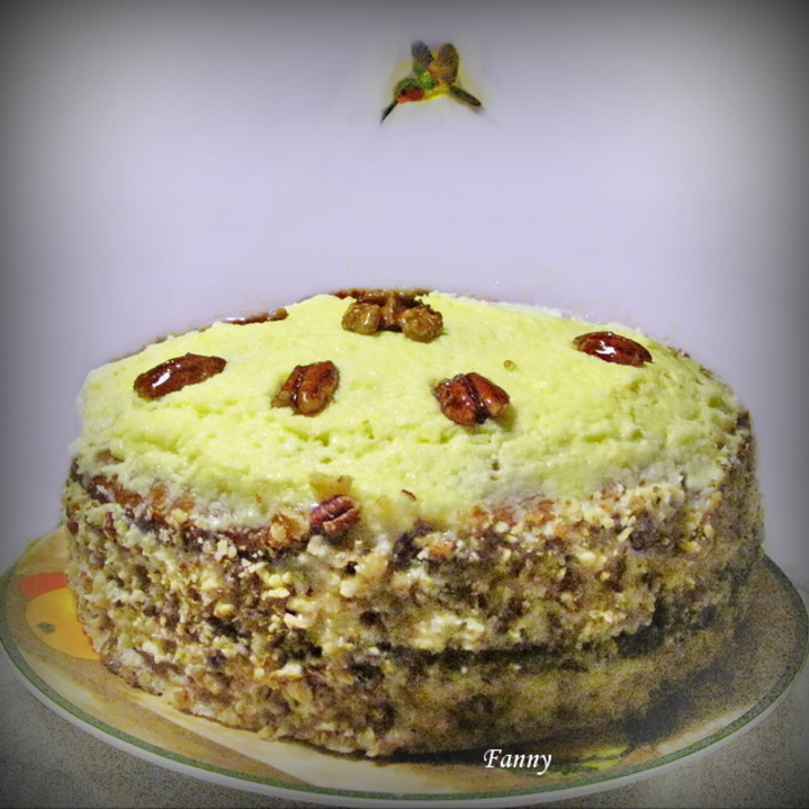 Торт "колибри" (hummingbird cake): шаг 11