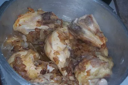 Чихиртма из курицы,с помидорами и яйцами: шаг 3