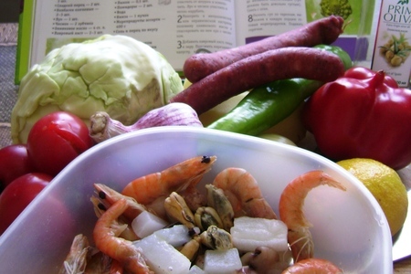 Лигурийский суп с морепродуктами. обед от кучеры: шаг 1