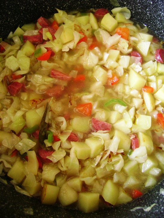 Лигурийский суп с морепродуктами. обед от кучеры: шаг 4