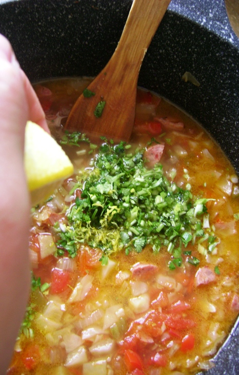 Лигурийский суп с морепродуктами. обед от кучеры: шаг 6