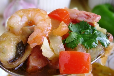 Лигурийский суп с морепродуктами. обед от кучеры: шаг 8