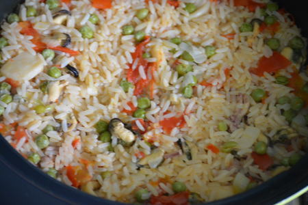 Рис с морепродуктами в португальском стиле: шаг 6
