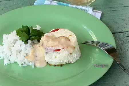 Рыбный пудинг с креветками - pastel de pescado y gambas: шаг 9