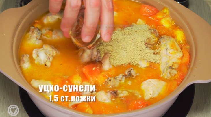 Чахохбили из курицы: шаг 11