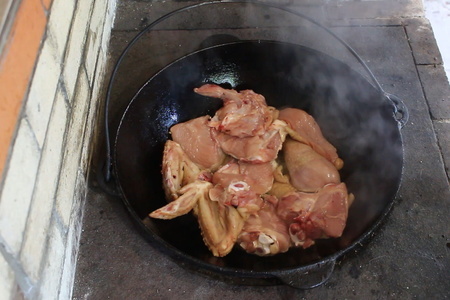 Гюльчехра, рецепт курицы по-узбекски в сметанно-чесночном соусе: шаг 6