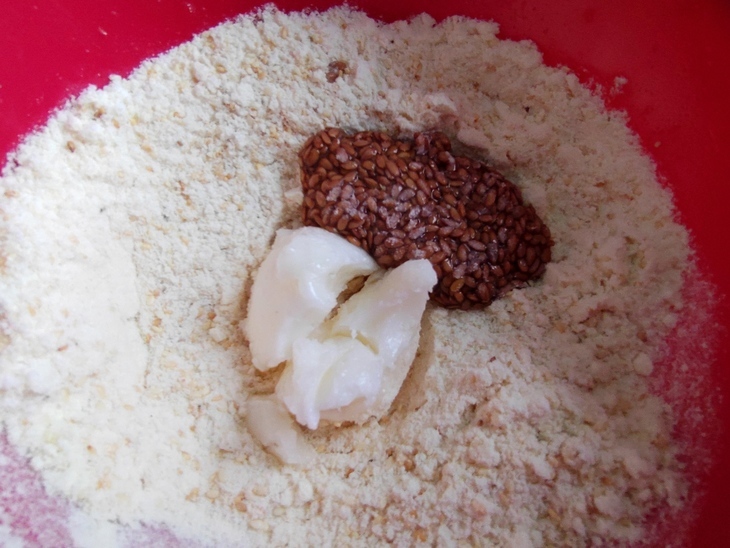 Кокосовое печенье с маком и кунжутом: шаг 2