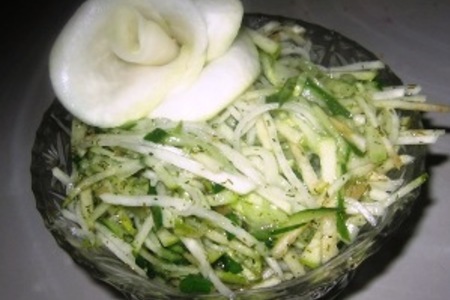 Салат из зеленой редьки » Вкусно и просто. Кулинарные рецепты с фото и видео