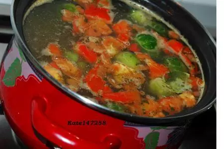 Суп из брюссельской капусты с мясом.: шаг 3