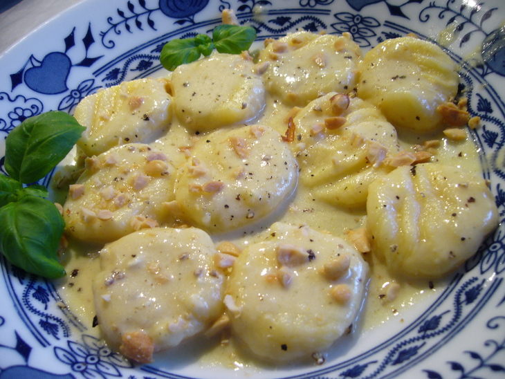 Ньокки (gnocchi) с сырным соусом: шаг 8