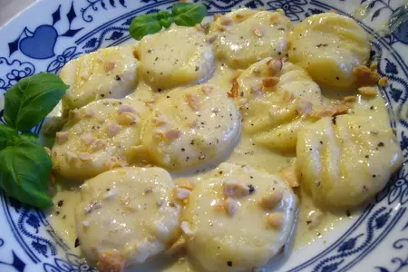 Ньокки (gnocchi) с сырным соусом: шаг 8