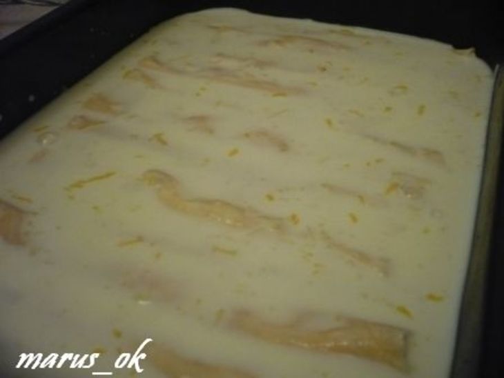 Cannelloni ripieni с ананасом и сыром под сливочно-лимонным соусом: шаг 2