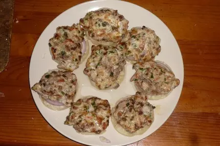 Мясные блинчики с ананасом: шаг 4