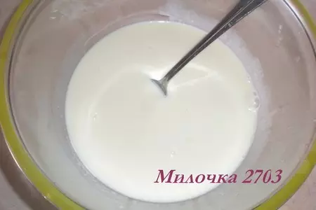 Сливочное суфле «птичье молоко»: шаг 1