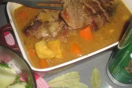 Rindfleisch in bier (говядина в пиве)