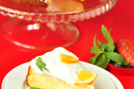 Hot milk sponge cake  with cream cheese filling