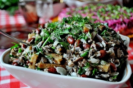 Комментарии к рецепту: Салат с фасолью и грибами