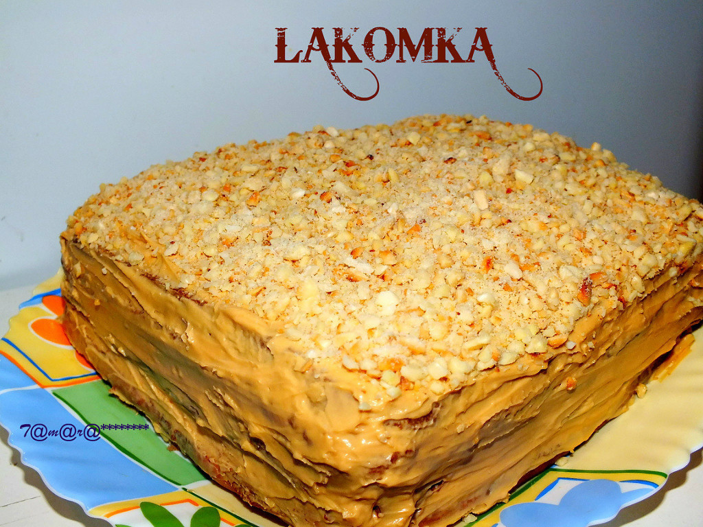 Торт Лакомка нежный и вкусный - рецепт с фото пошагово