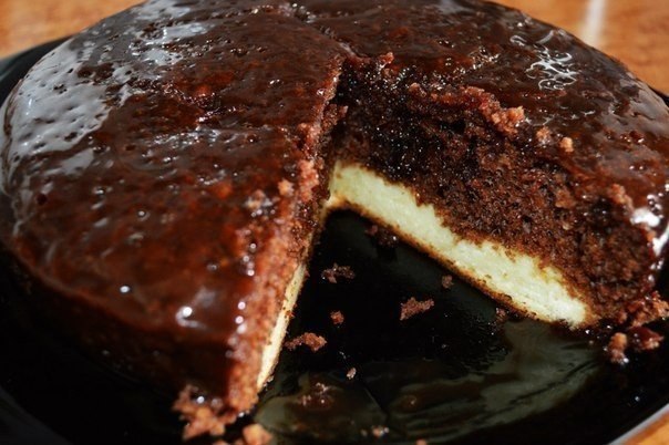 Домашний шоколадный пирог из творога в мультиварке, простой рецепт выпечки к чаю быстро и вкусно