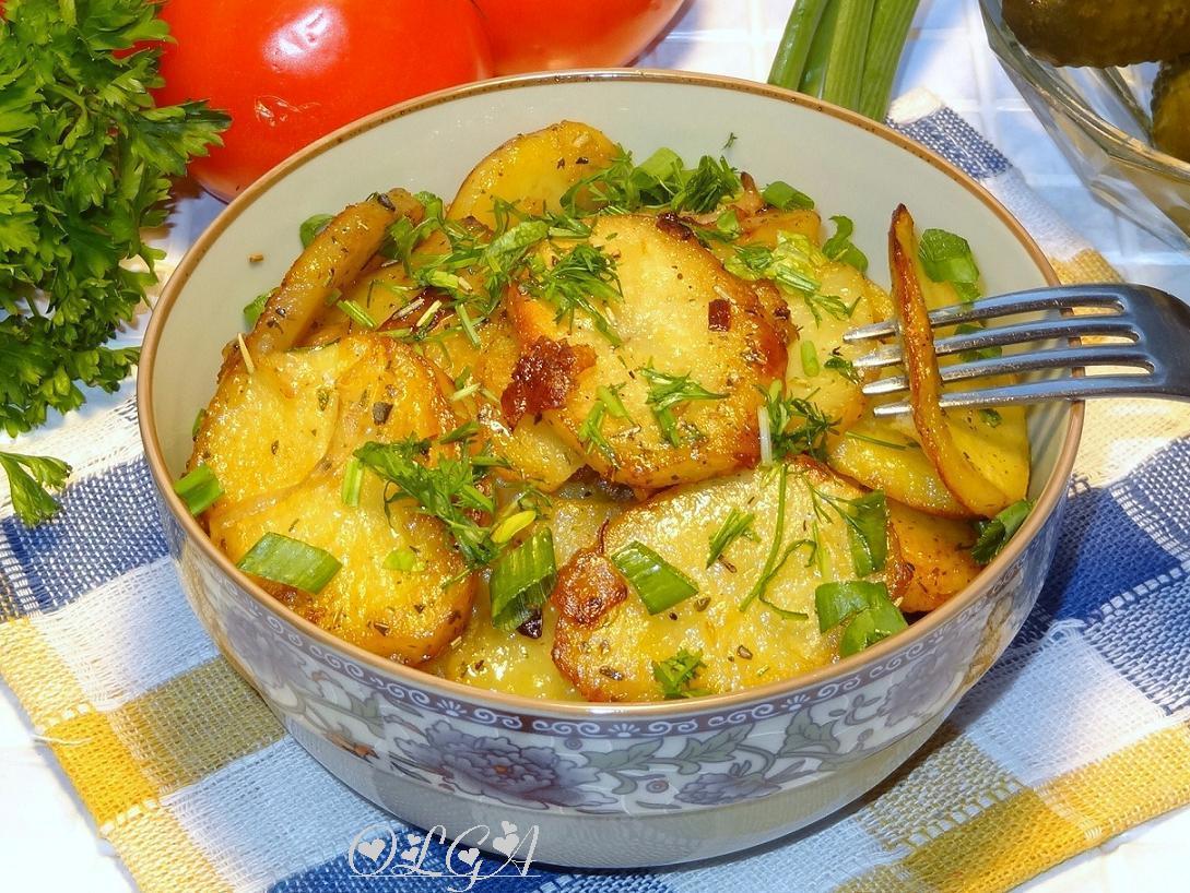 Картофель тушёный с луком по-узбекски (Картошка “бийрон”) — рецепт с фото и видео