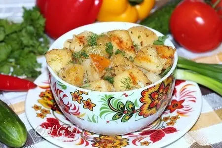 Картофель, запеченный с шалфеем и лимоном