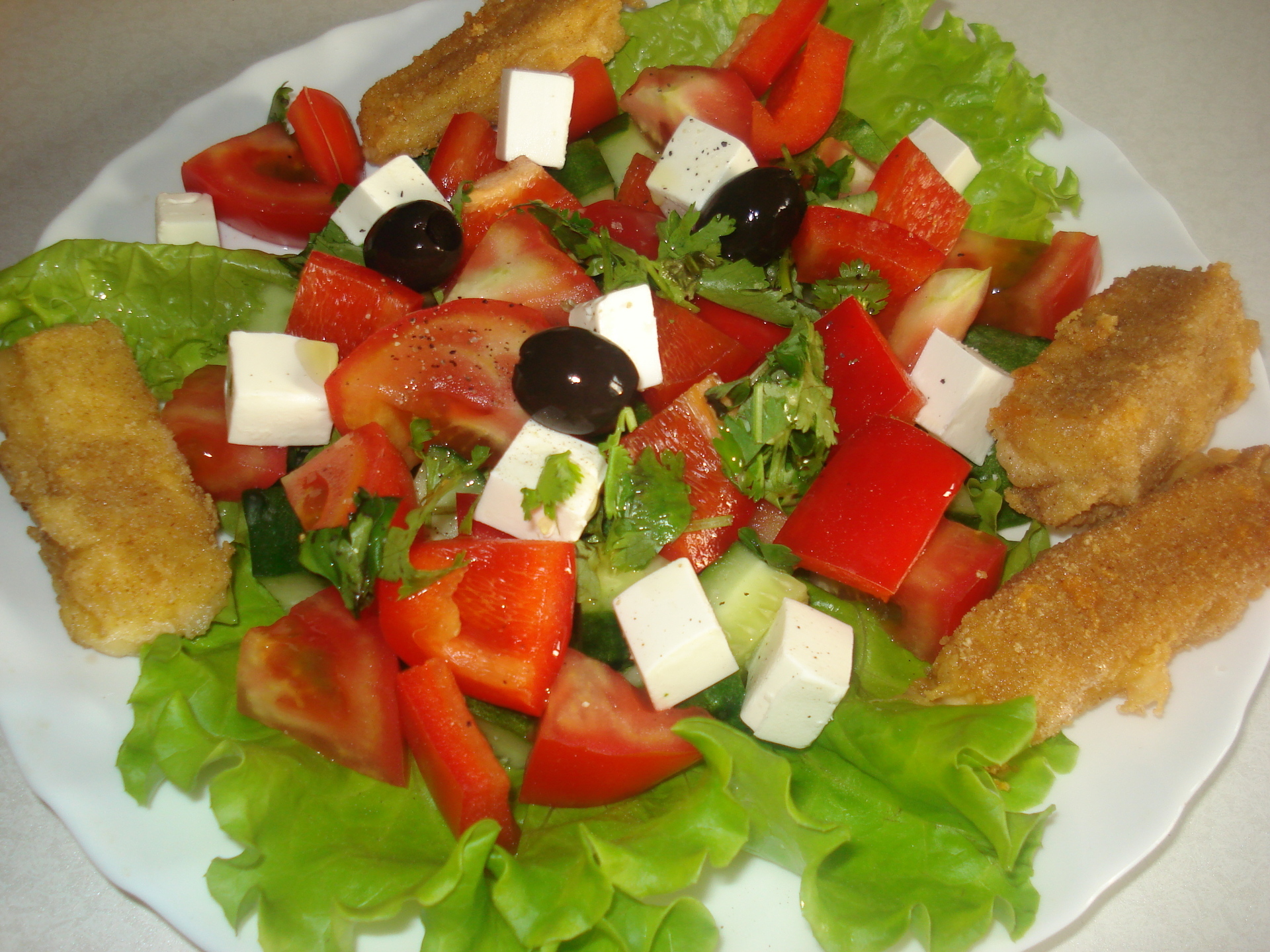 Рецепт греческого салата классический с фетаксой пошаговый рецепт с фото