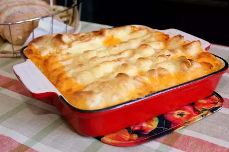 Британский пастуший пирог "shepherd's pie"