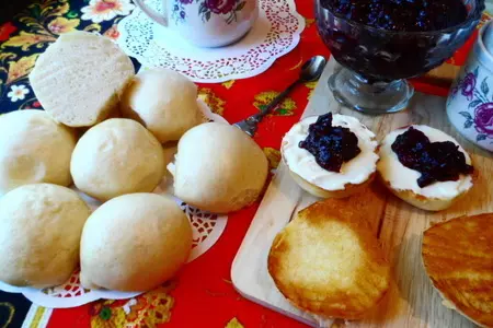 Булочки на пару с льняной мукой для завтрака.