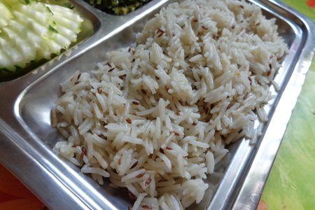 Jeera rice-традиционный рис с зирой всея индия)