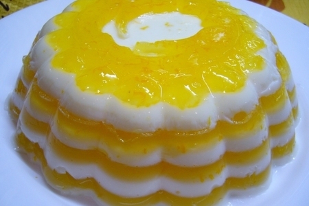 Молочно-апельсиновое желе.