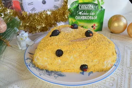 Салат из крабовых палочек "мышкин дом"