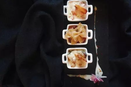 Farfalle c крабовым соусом la fleur de mer